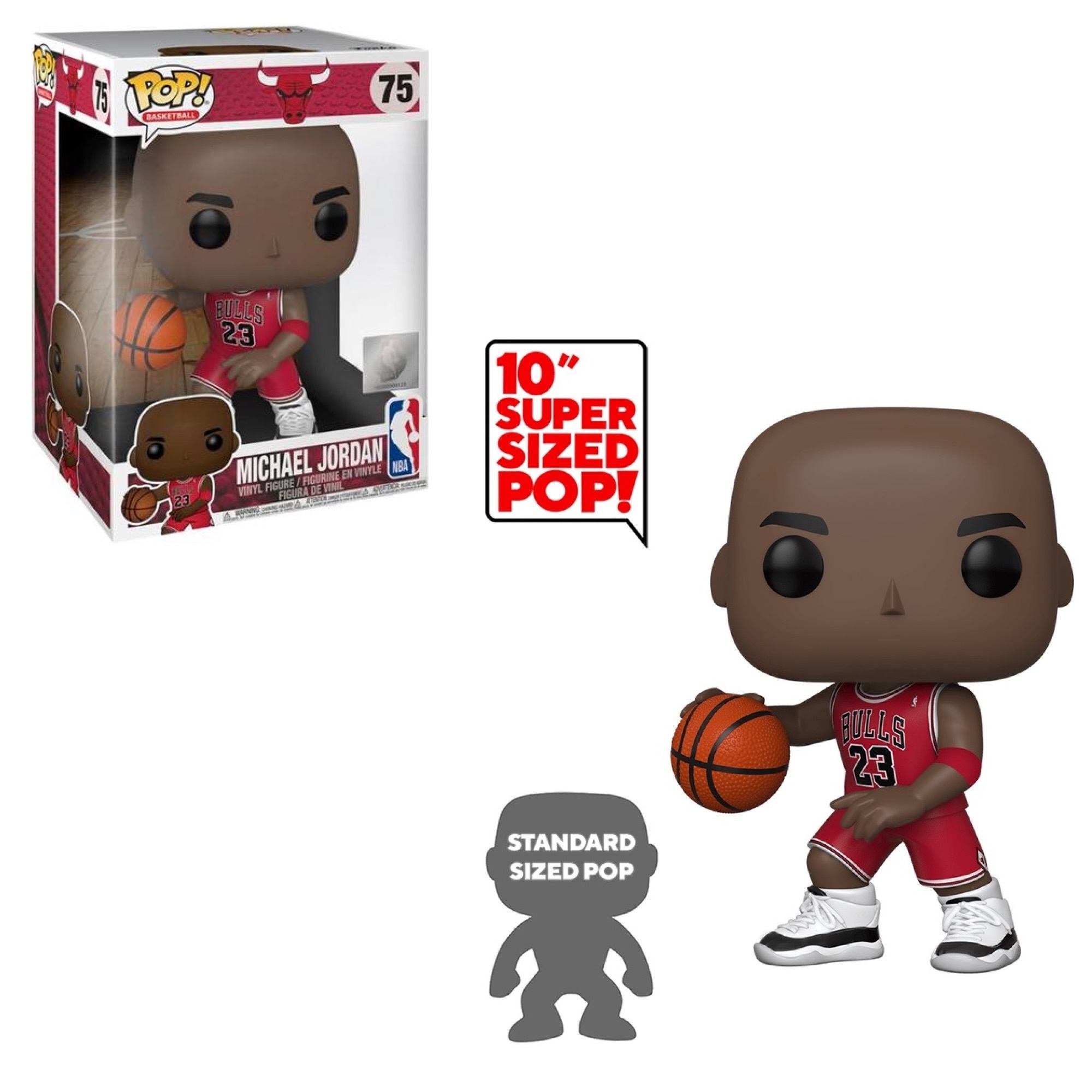 Michael Jordan (Red Away Jersey) (10-Inch)